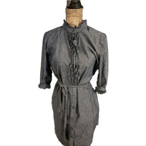 Gap Denim Dress M W tie around the waist